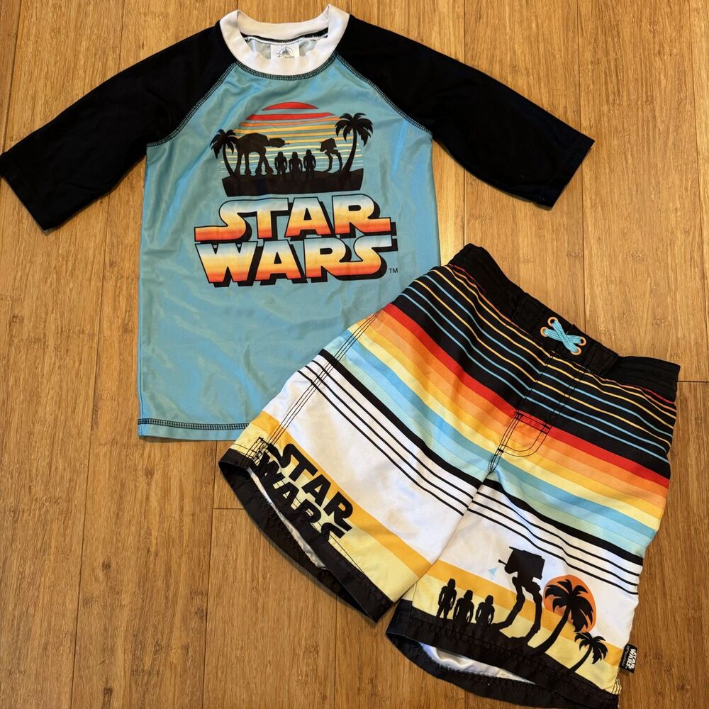 Disney Store Star Wars Swim Set Size 7/8